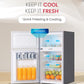 Nobel 120L Double Door Refrigerator, NR120S