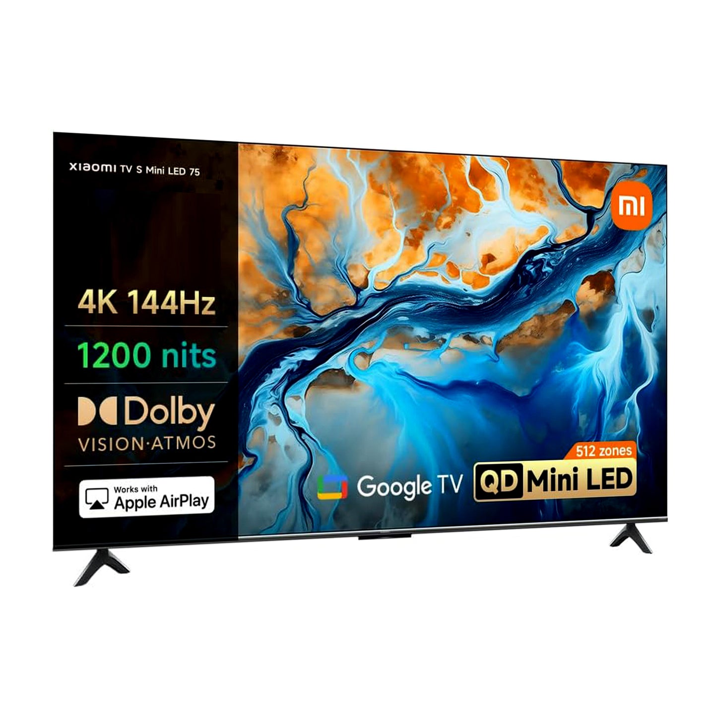 Xiaomi 75 inch Android Smart QLED Mini LED TV - 4K, L75MA-SPLME