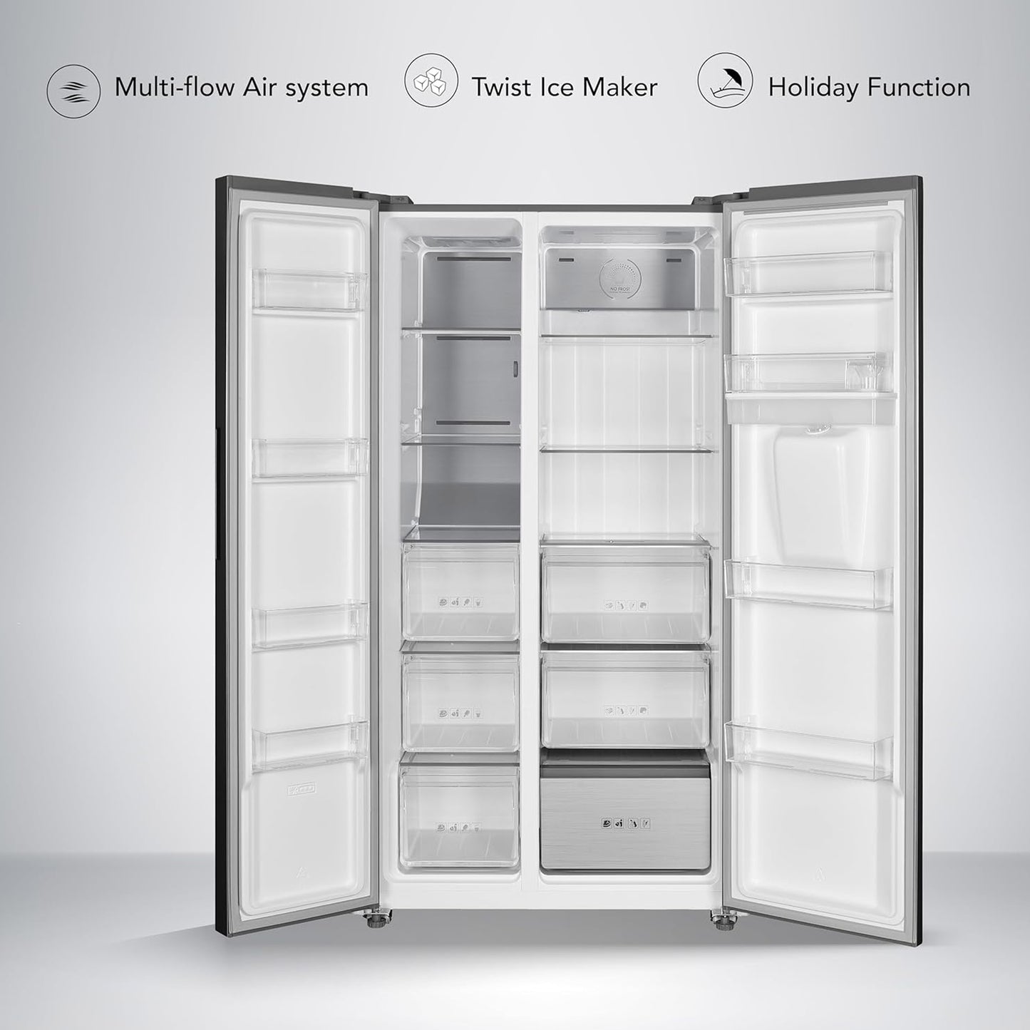 Super General 885L Side by Side Refrigerator, SGR885SBSAN