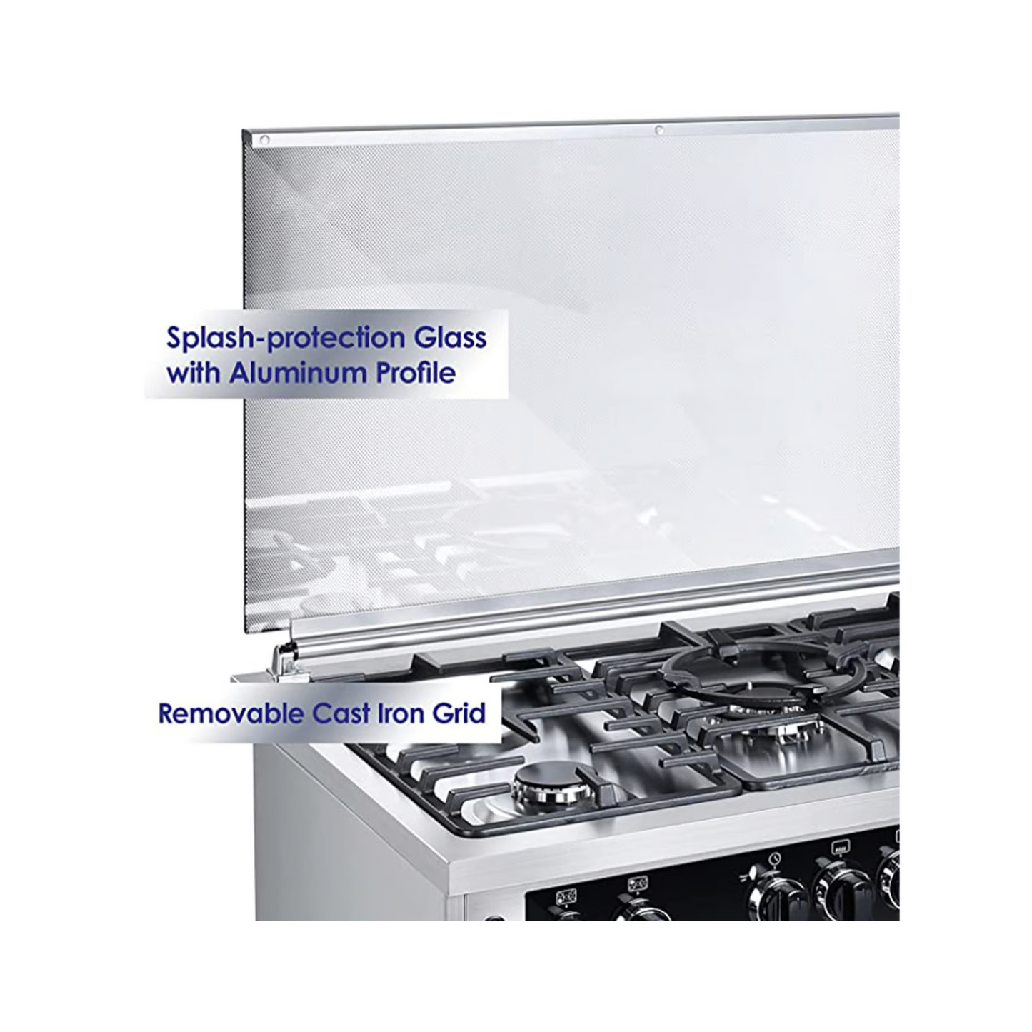 Super General 90X60Cm Freestanding Gas-Cooker, SGC916FSBGOF