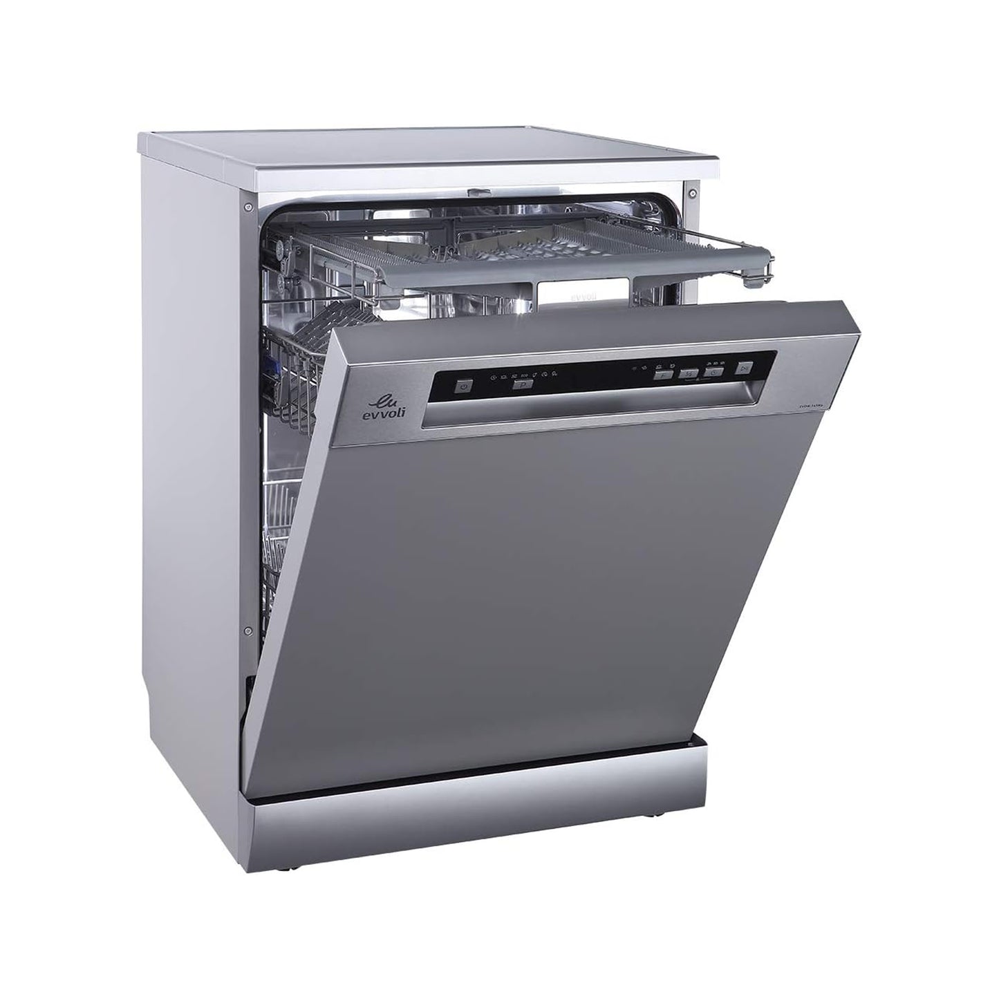 Evvoli 7 programs 14 Place Setting Freestanding Dishwasher, EVDW-143MS