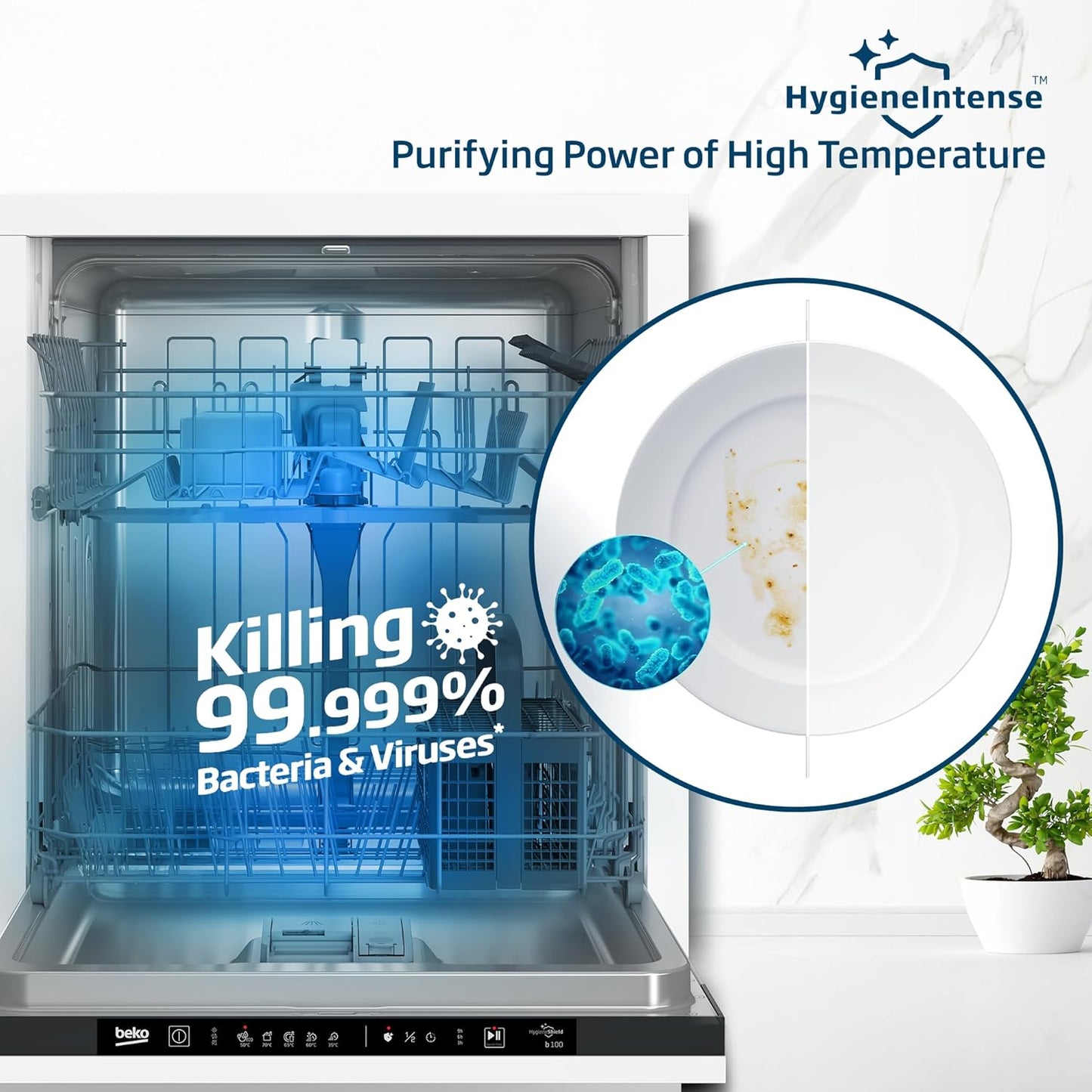Beko 13 Place Fully Integrated Built-in Dishwasher, BDIN153E3