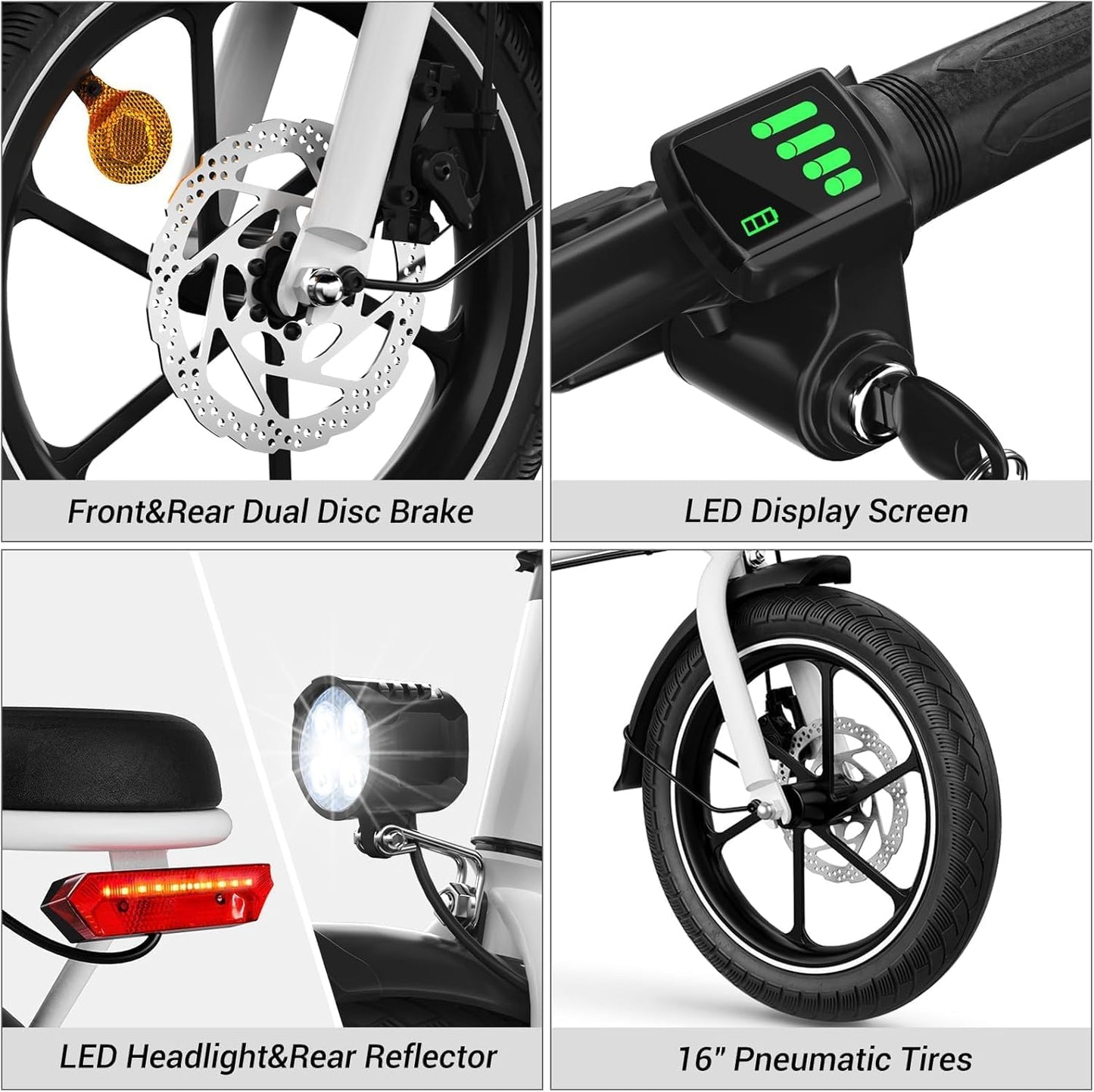 Wind Horse Electric Scooter 350W 30KM Range 35KM Speed, W2 A