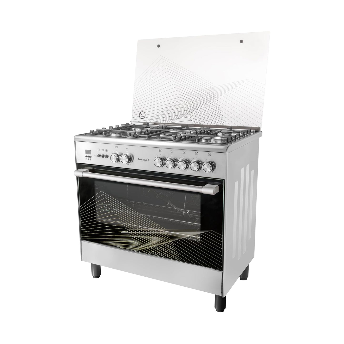 Tornado 90X60 Cm 5 Burner Cooking Range, 9T10HLA1X0ASG