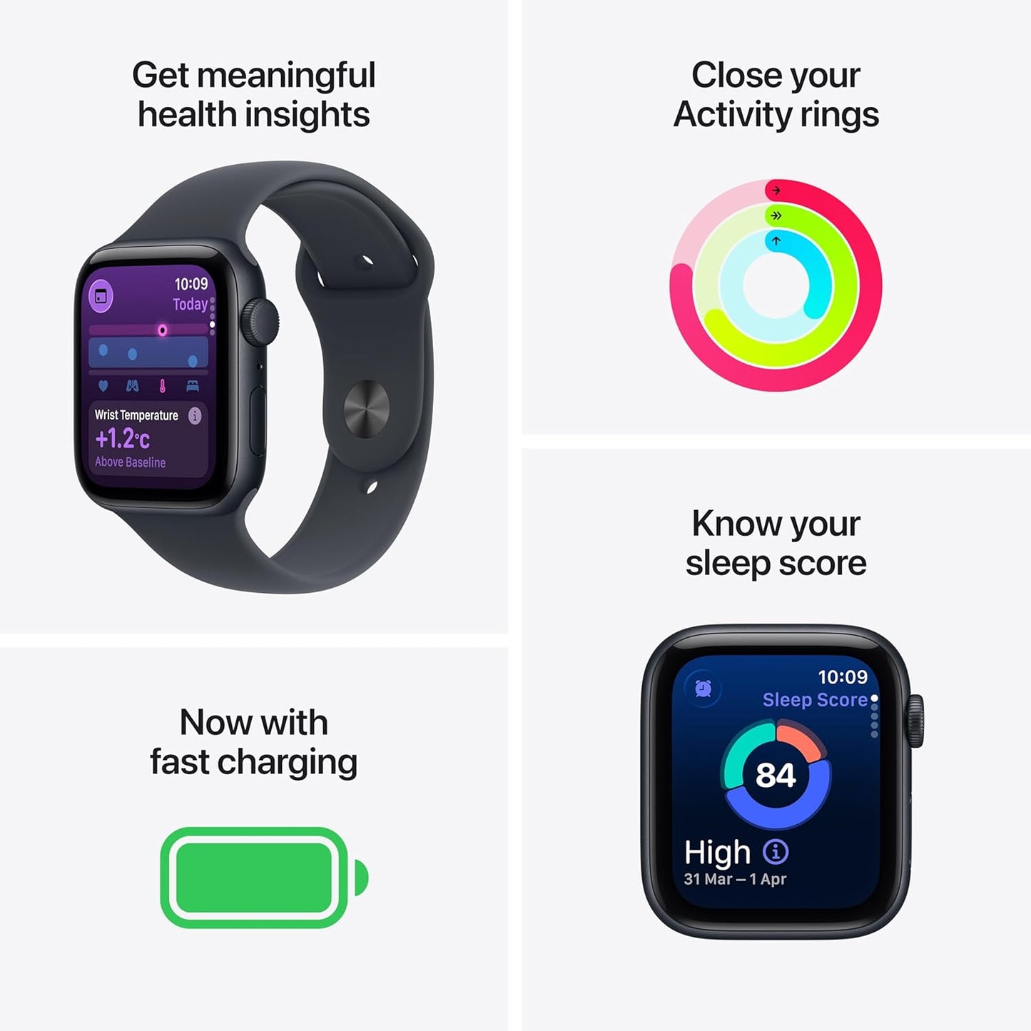 Apple Watch Series SE 3 - 40mm - GPS - Midnight, A3324