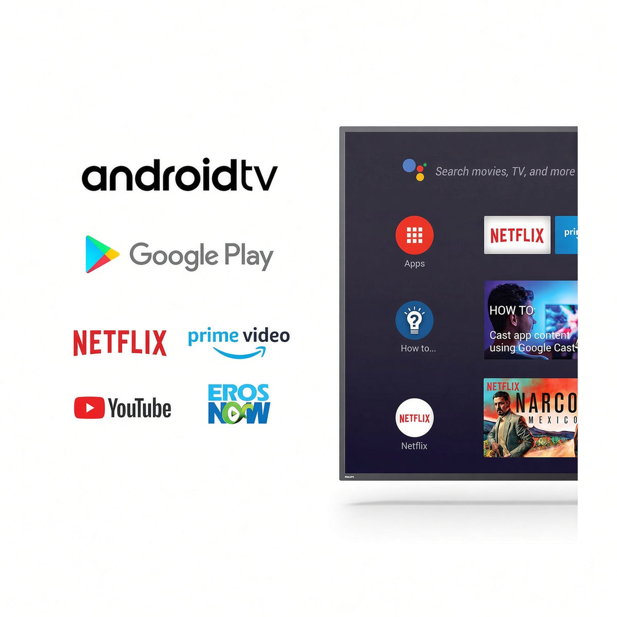 Philips 98 inch Smart LED Google TV - 4K UHD - 98PUT7129