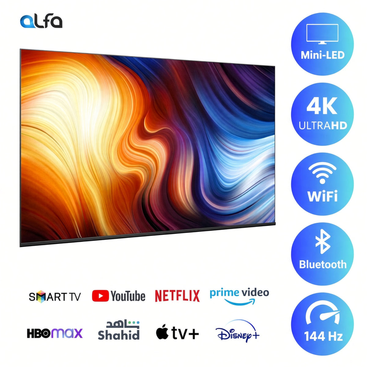 Hisense 65 inch Smart Mini-LED ULED TV - 4K, 144Hz - 65U75K