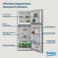 Beko 409L Double Door Refrigerator, RDNT401XS