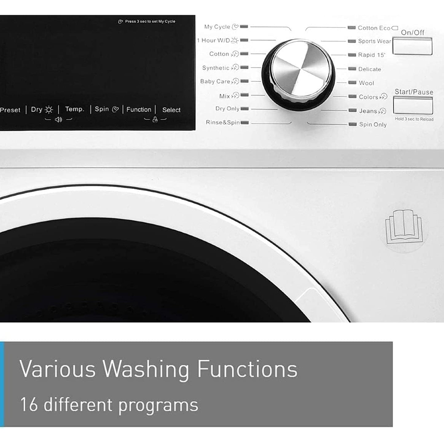 Panasonic 10+7KG Washer and Dryer, NA-S107M2WAE