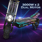 Wind Horse Electric Scooter 3000W (Dual Motor) 120KM Range 85KM Speed, H3