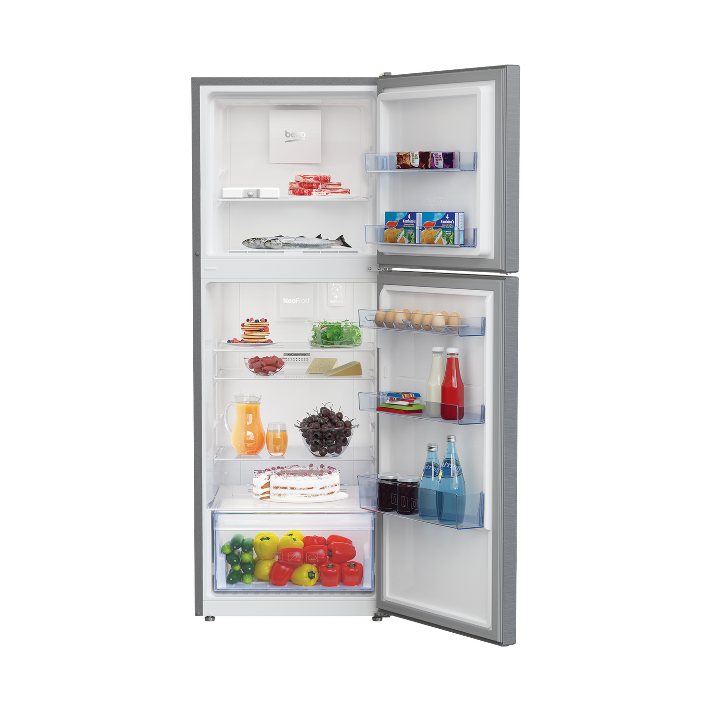 Beko 340L Double Door Refrigerator, RDNT340I20S