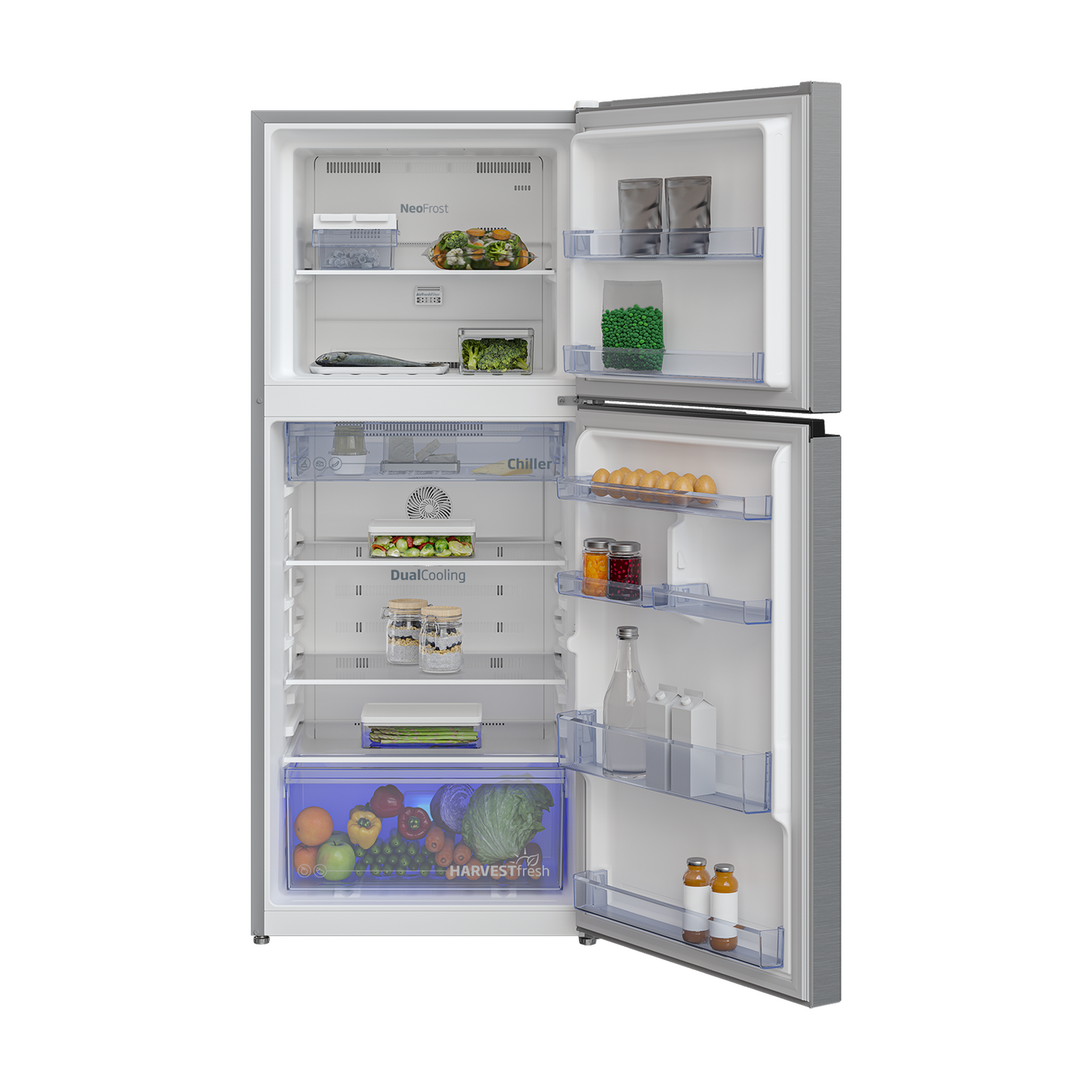 Beko 371L Double Door Refrigerator, RDNT371I50S KE