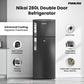 Nikai 280L Top Mount Refrigerator, NRF280DN5S1