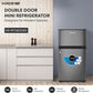 KROME 138L Double Door Refrigerator, KR-RF138DDSG