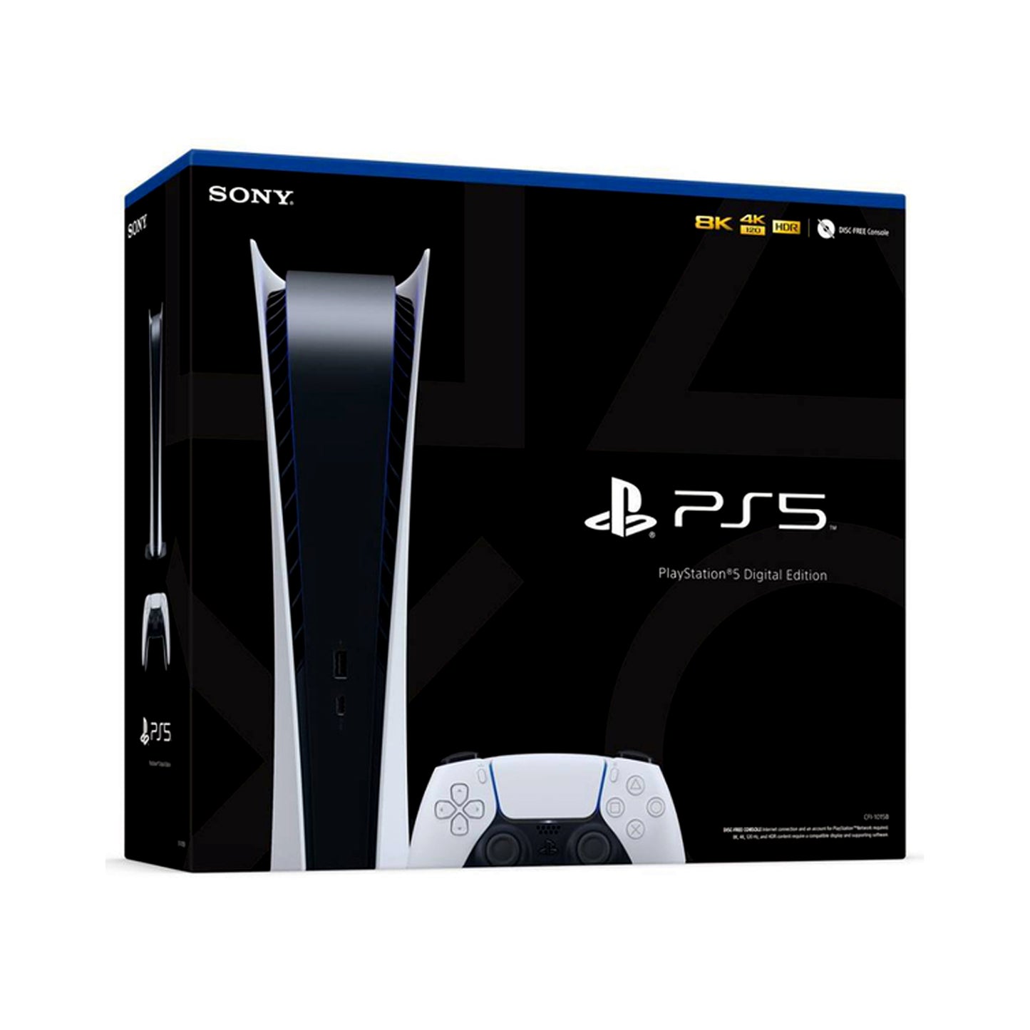 Sony Playstation 5 - Digital Version, Fat with 2 Controller