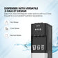 Nikai 3 Tap Bottom Loading Water Dispenser, NWD4000BS
