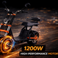 Kugoo Electric Scooter 1200W 40KM Range 50KM Speed, C2