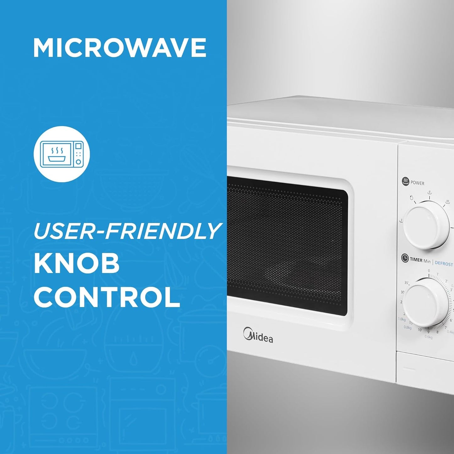 Midea 20 Liters Solo Microwave Oven, MO20MWH