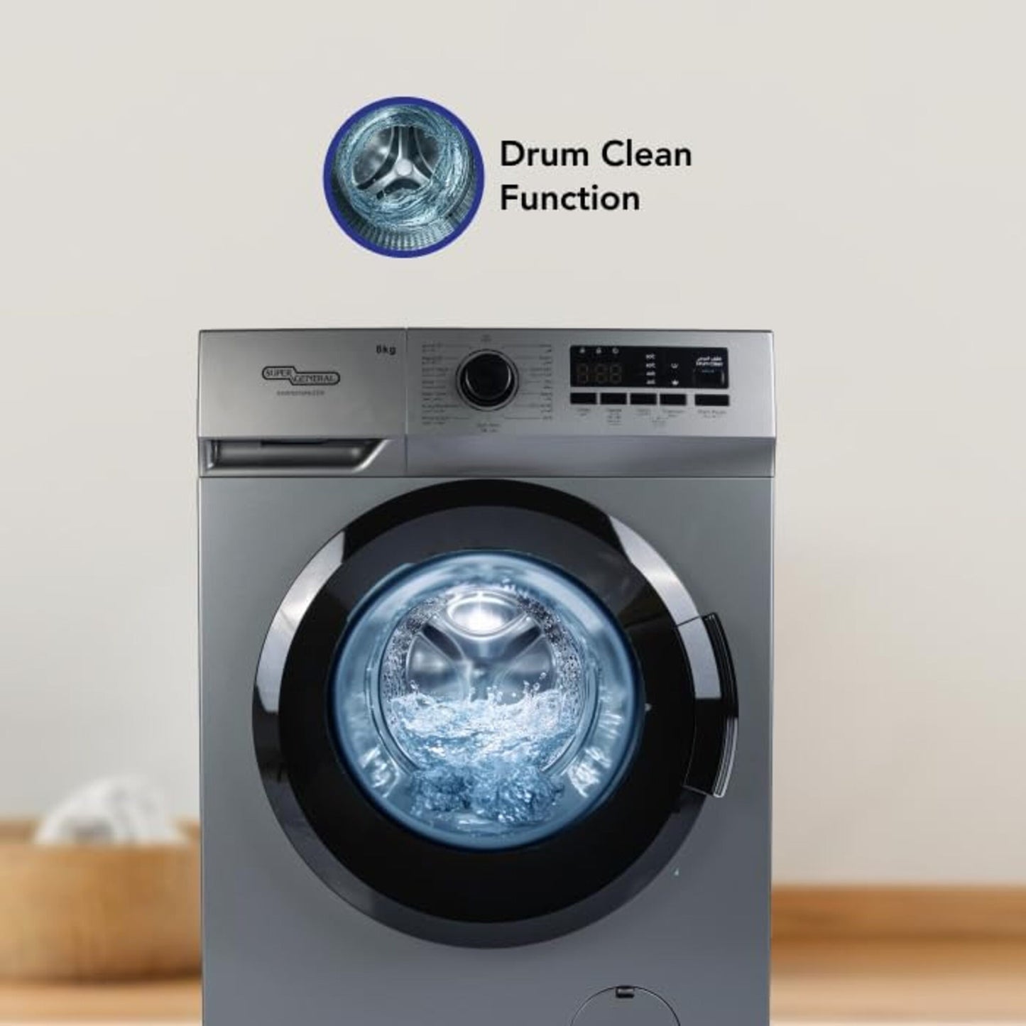 Super General 8KG Fully Automatic Washing Machine, SGW8250NLEDS