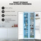 Nikai 750L Side by Side Refrigerator, NRF750SBSD5
