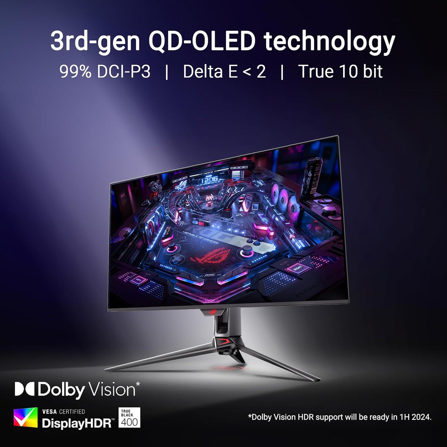 ASUS ROG 31.5 inch Swift OLED Gaming Monitor - 240Hz, PG32UCDM