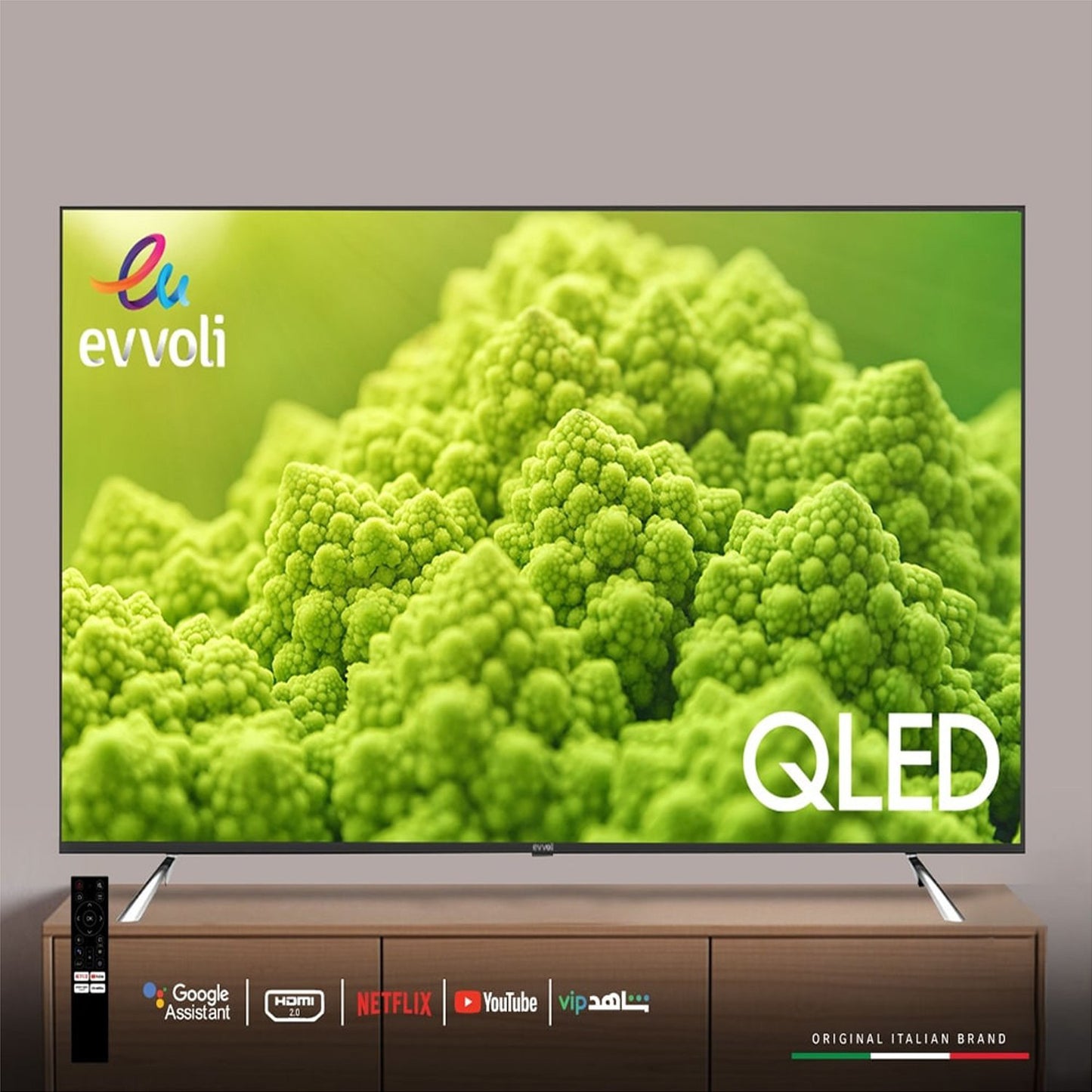 Evvoli 70 inch Android Smart QLED TV - 4K, 70EV250QA