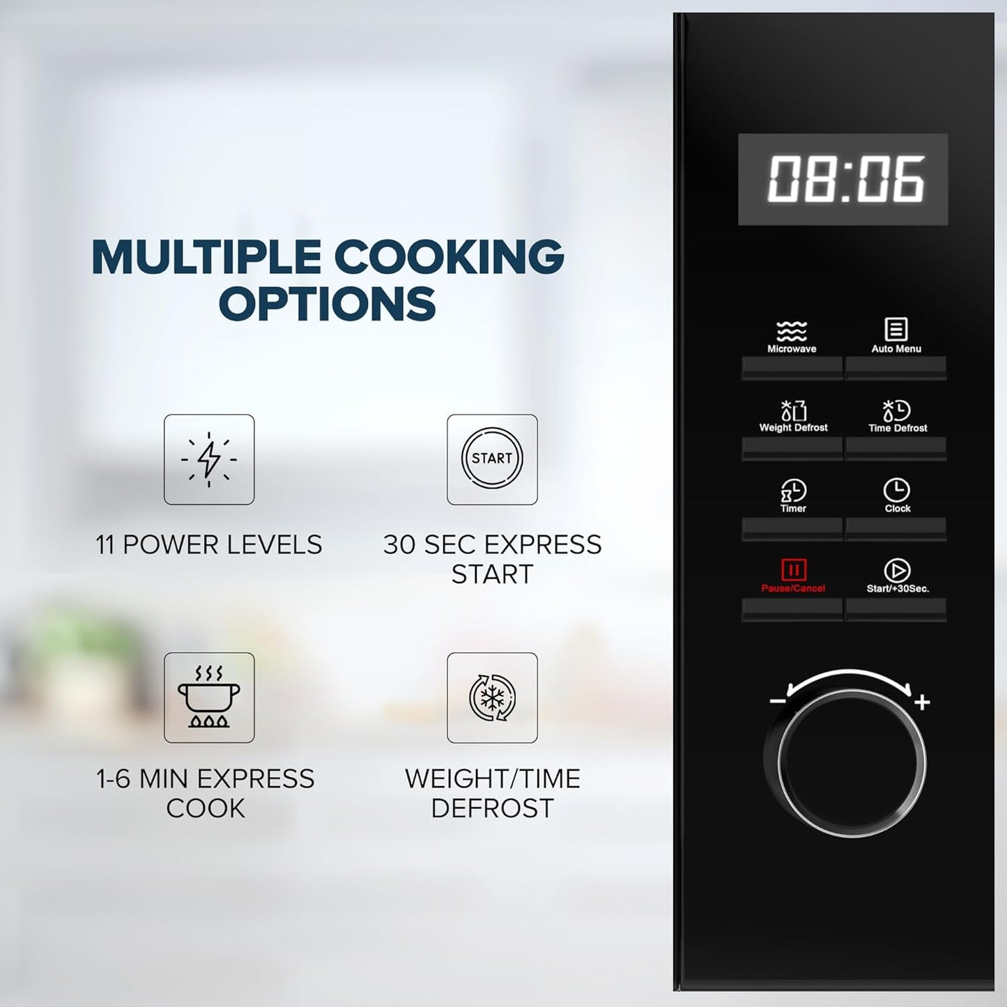 Nikai 25L Microwave Oven, NMO2610DB