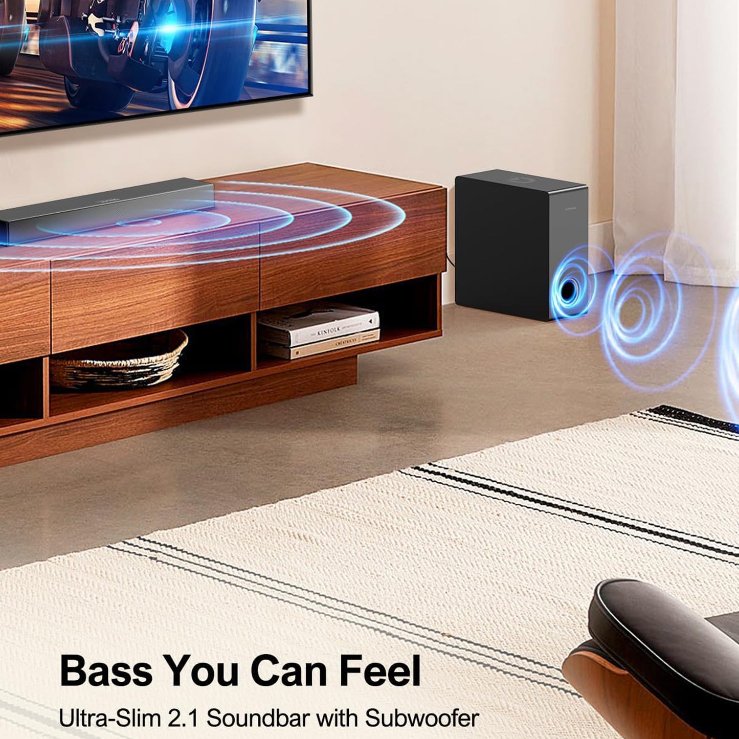 Ultimea 2.1 Channel Ultra-Slim SoundBar, Nova S40