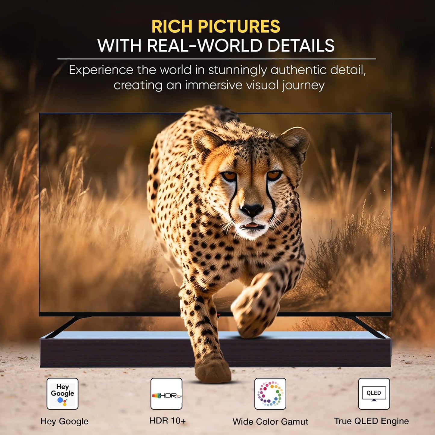 Nikai 55 inch Android Smart QLED TV - 4K, NPROG55QLED