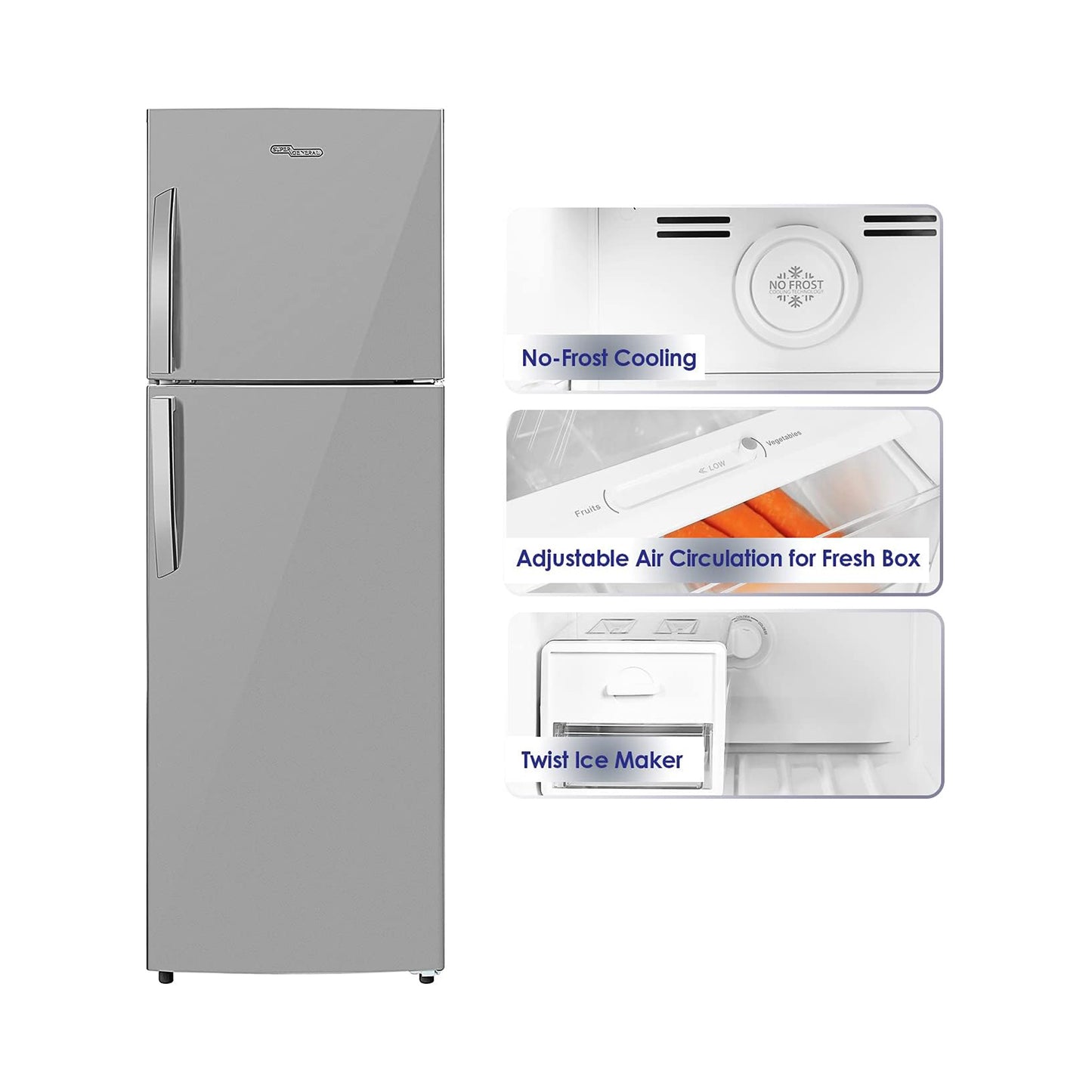 Super General 360 Litters Refrigerator, SGR-360I