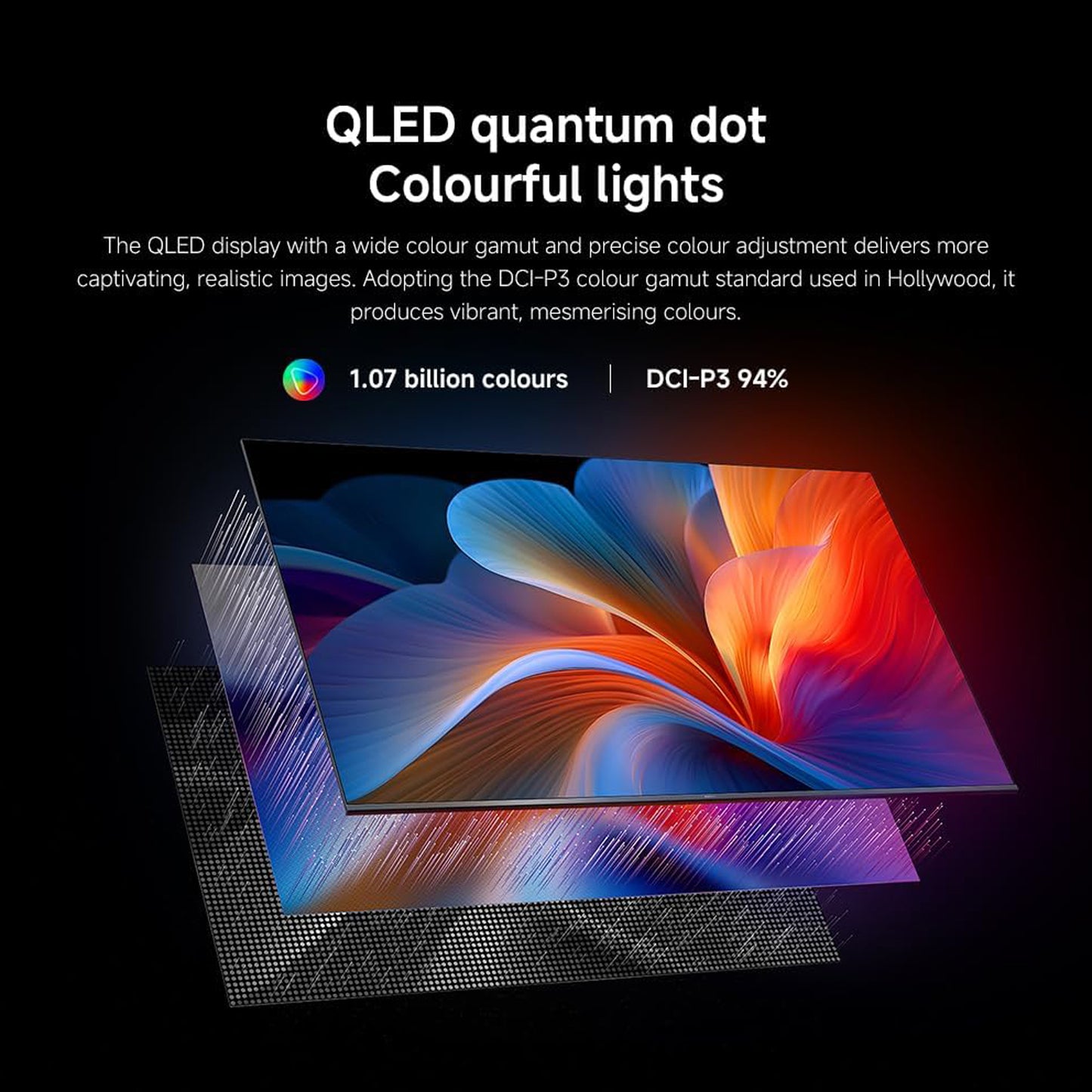 Xiaomi Mi 55 inch Android Smart QLED TV - 4K, 55APRO