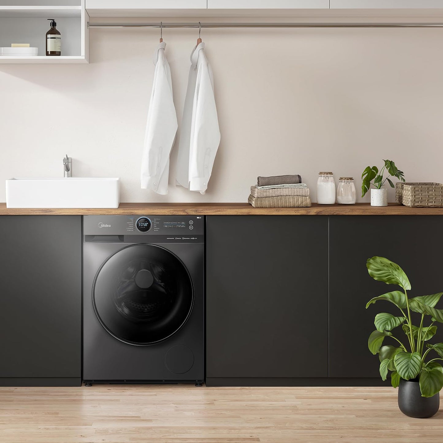 Midea 12/8KG Washing Machine and Dryer, MF200DI20WBTGCC