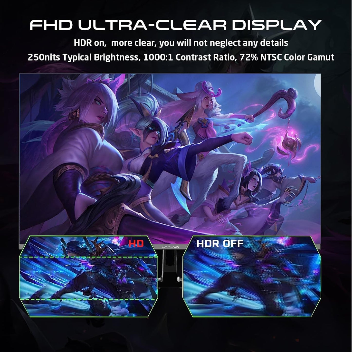 Gameon 27 inch FHD IPS Gaming Monitor - 240Hz, GOESP27240IPS