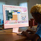 Apple iMac (24-inch, Apple M1 chip with 8‑core CPU and 8‑core GPU, 8GB RAM, 256GB) - Red