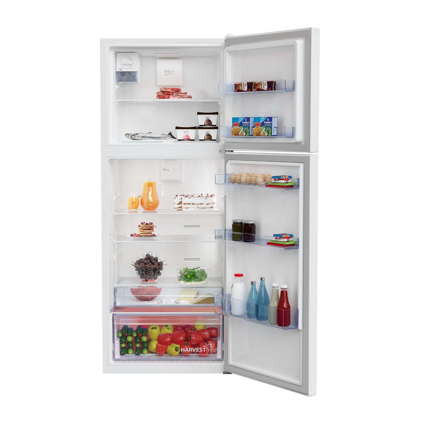Beko 470L Double Door Refrigerator, RDNT520I20W