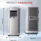 Nobel 1.25 Ton Portable Air Conditioner, NPAC15C