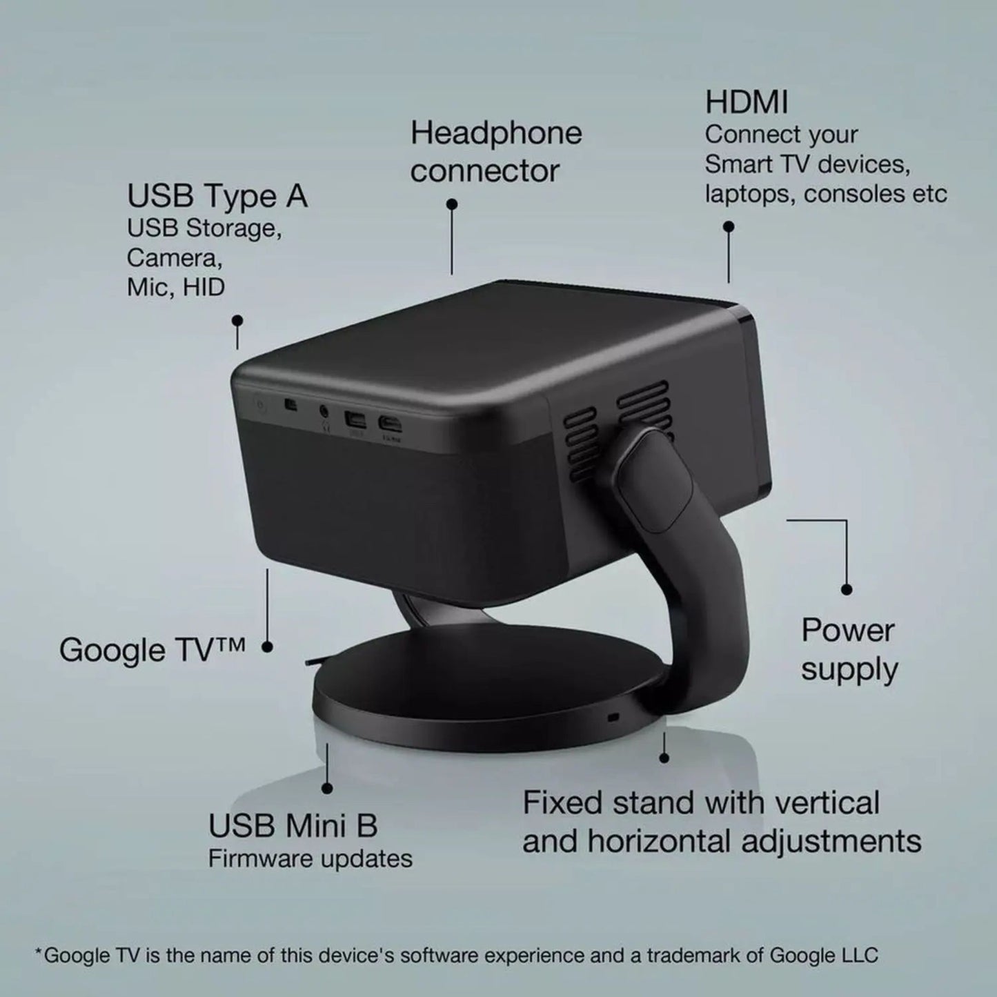 Epson Mini Smart Laser Projector, V11HB38140DA