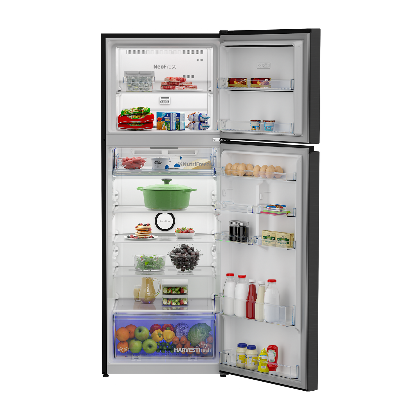 Beko 373L Double Door Refrigerator, B3RDNT445I10