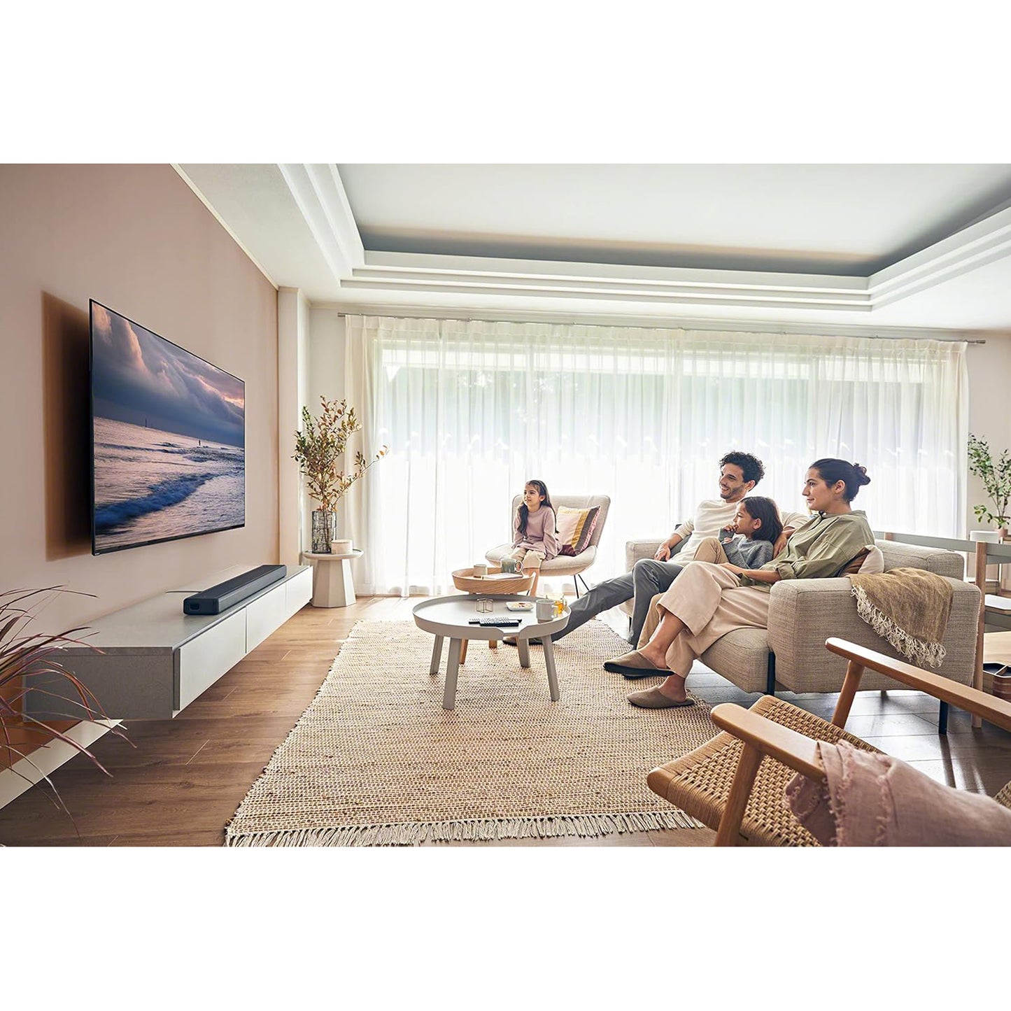 Sony 3.1ch Dolby Atmos Soundbar Surround Sound Home Theater, HTA3000+SADW3