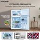 KROME 138L Double Door Refrigerator, KR-RF138DDSG