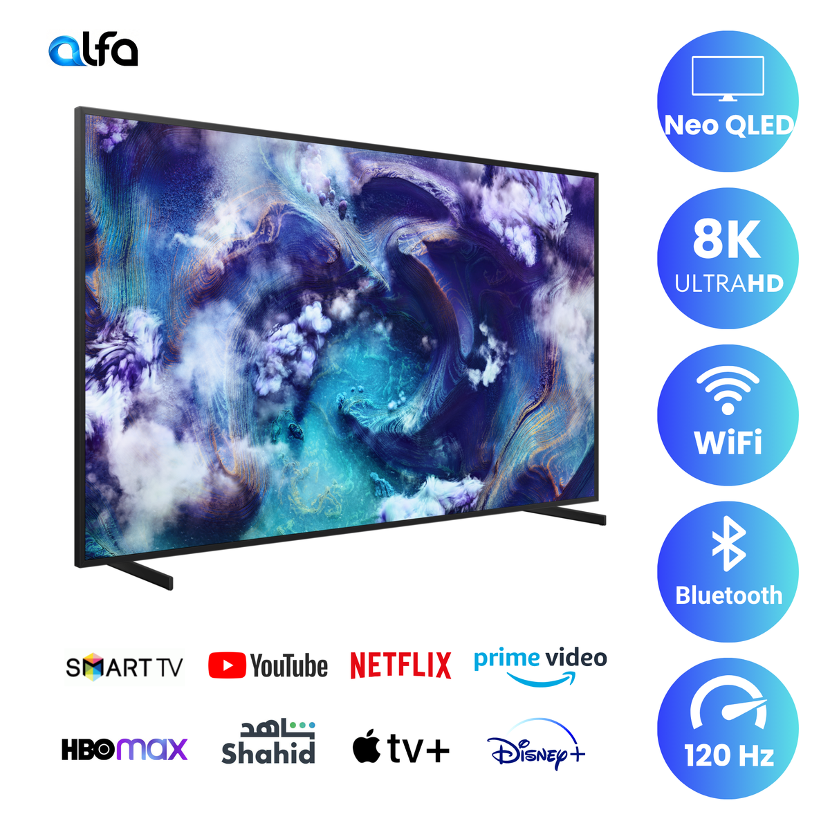 Samsung 65 inch Smart Neo QLED TV- 8K, 120Hz - 65QN900F