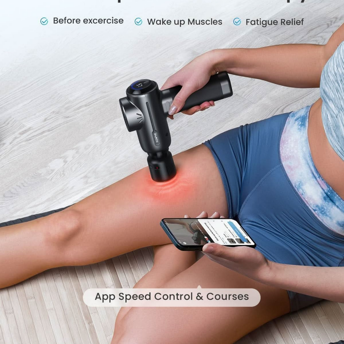 RENPHO Active+ Thermal Massage Gun, R-C002SH