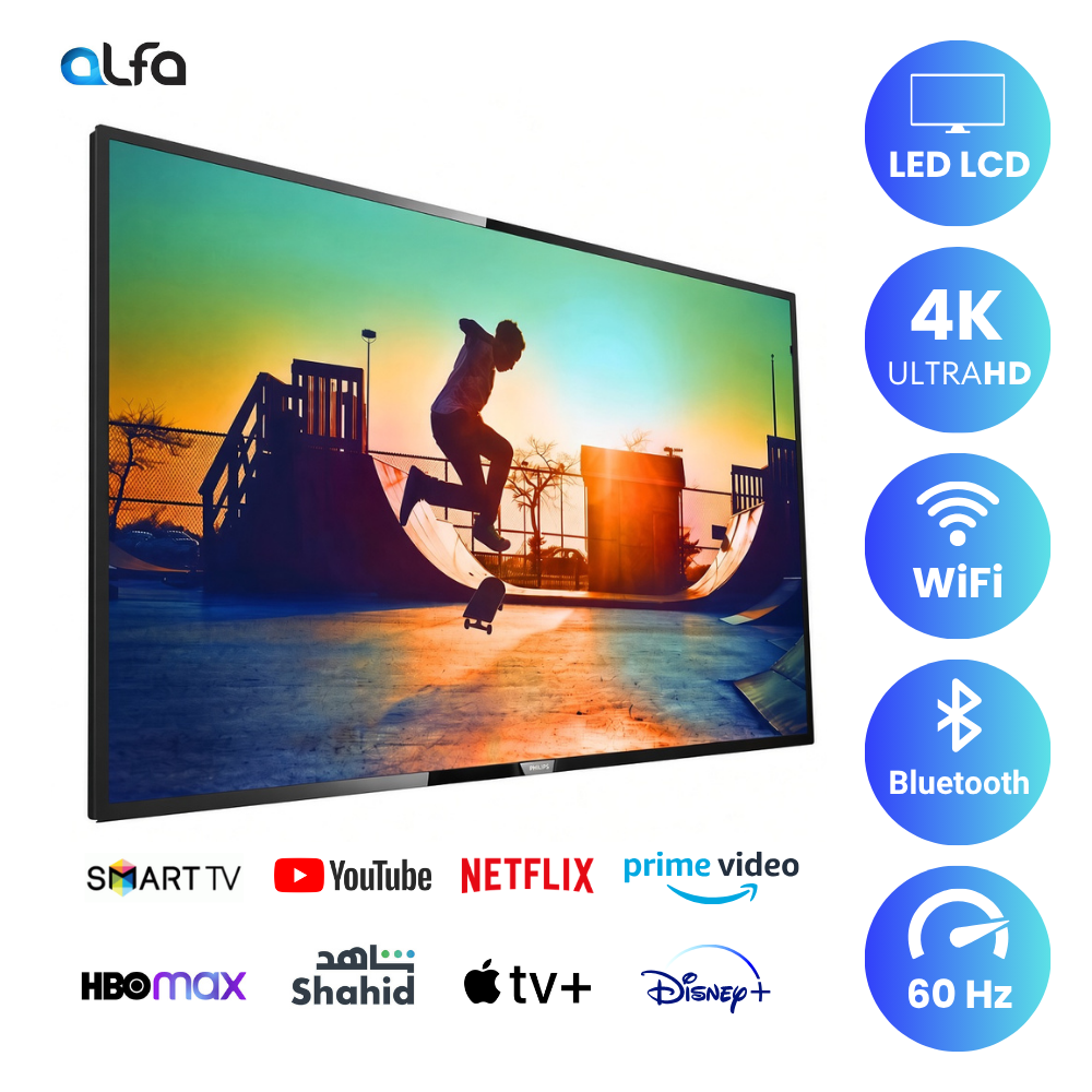 Philips 55" Smart Ambilight LED TV - 4K - 60Hz, 55PUT6233