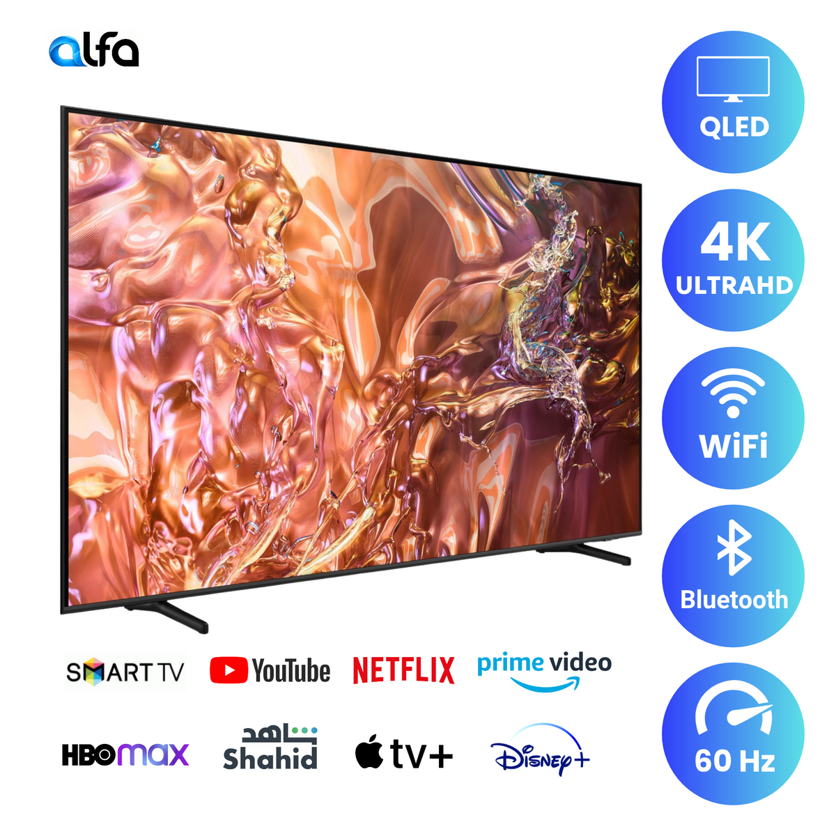 Samsung 55" Smart QLED TV – 4K, 55QE1D