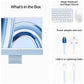 Apple 2023 iMac (24-inch, Apple M3 chip with 8‑core CPU and 8‑core GPU, 8GB Unified Memory, 512GB) - Blue