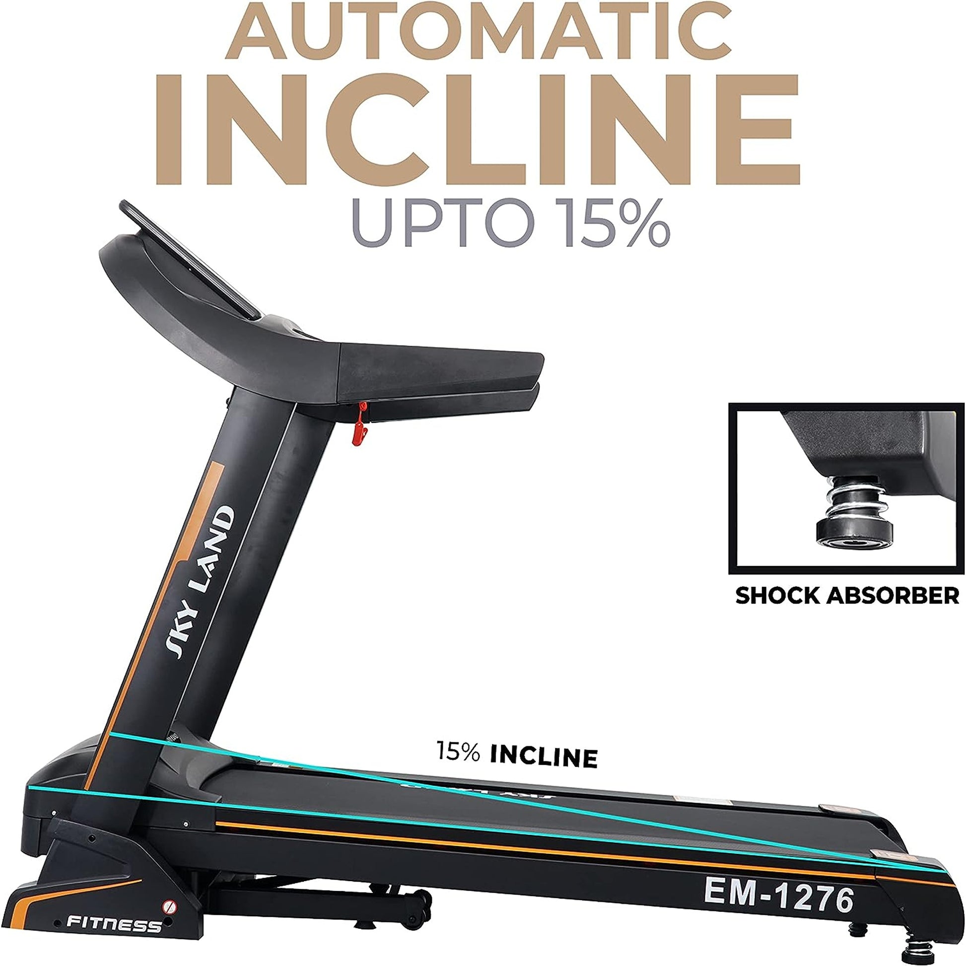 Sky Land Fitness 5.5HP Automatic Foldable Treadmill, EM-1276