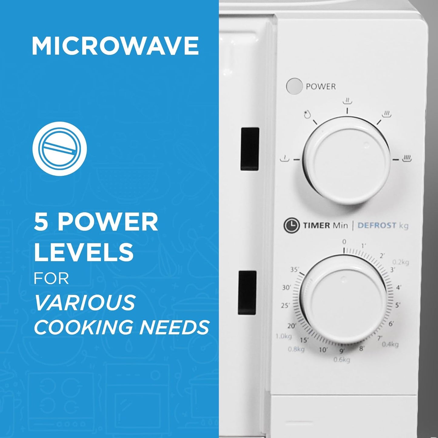 Midea 20 Liters Solo Microwave Oven, MO20MWH