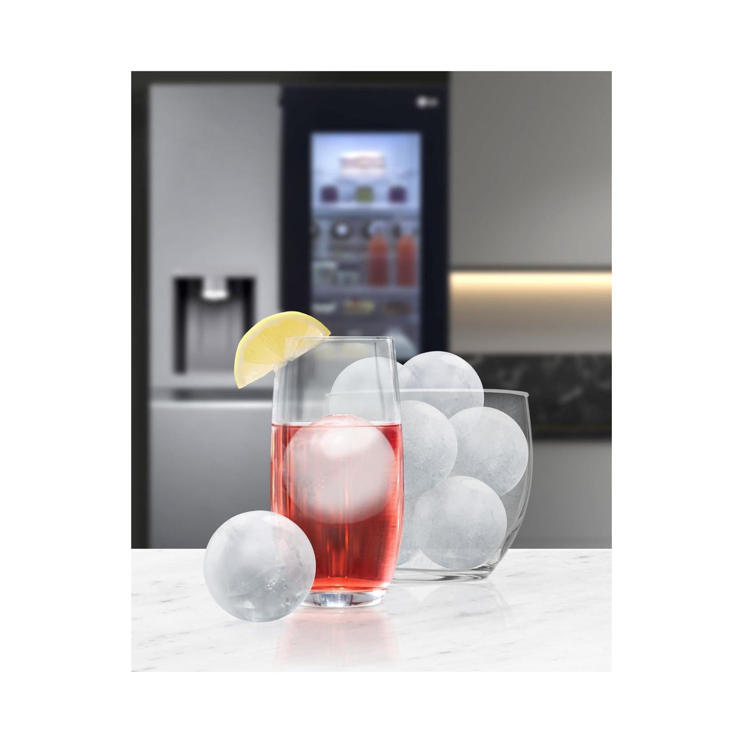 LG 638L Side-by-Side Fridge with InstaView, GMG960EVEE