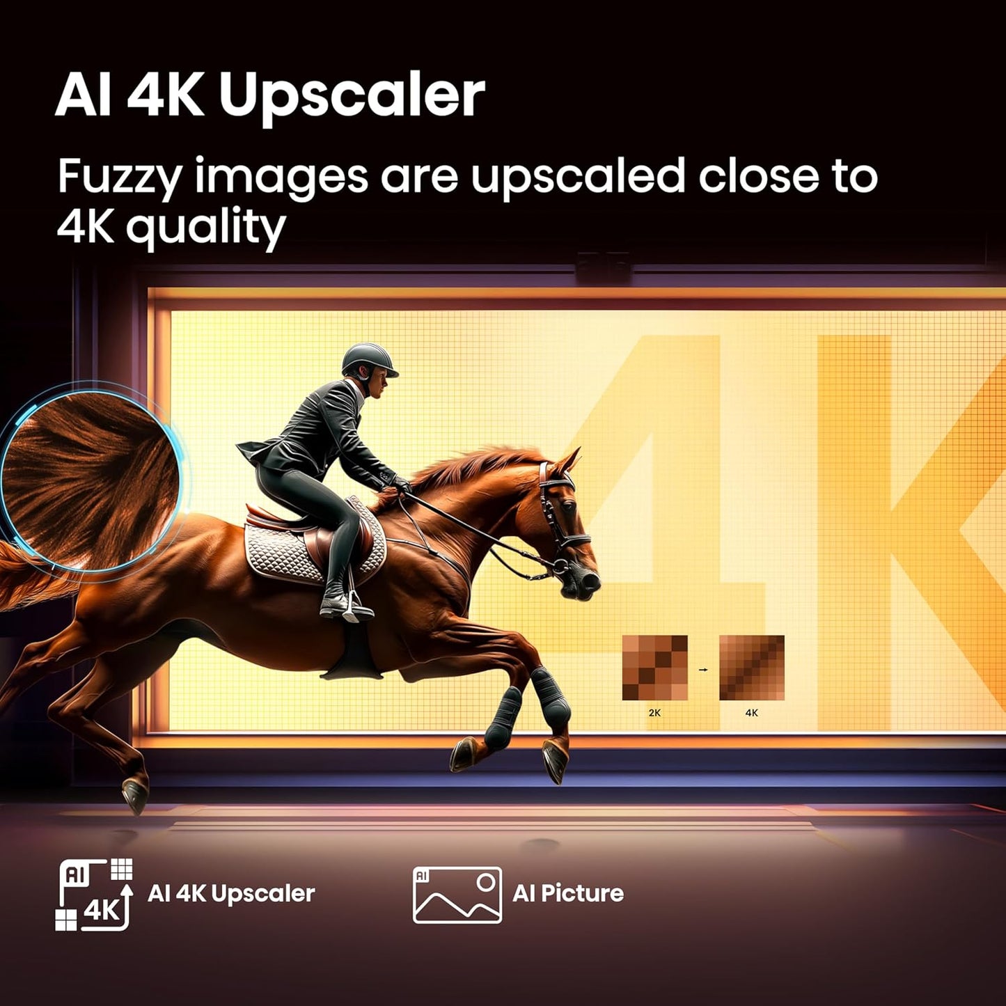 Hisense 98 inch Smart QLED TV - 4K, 98Q6Q