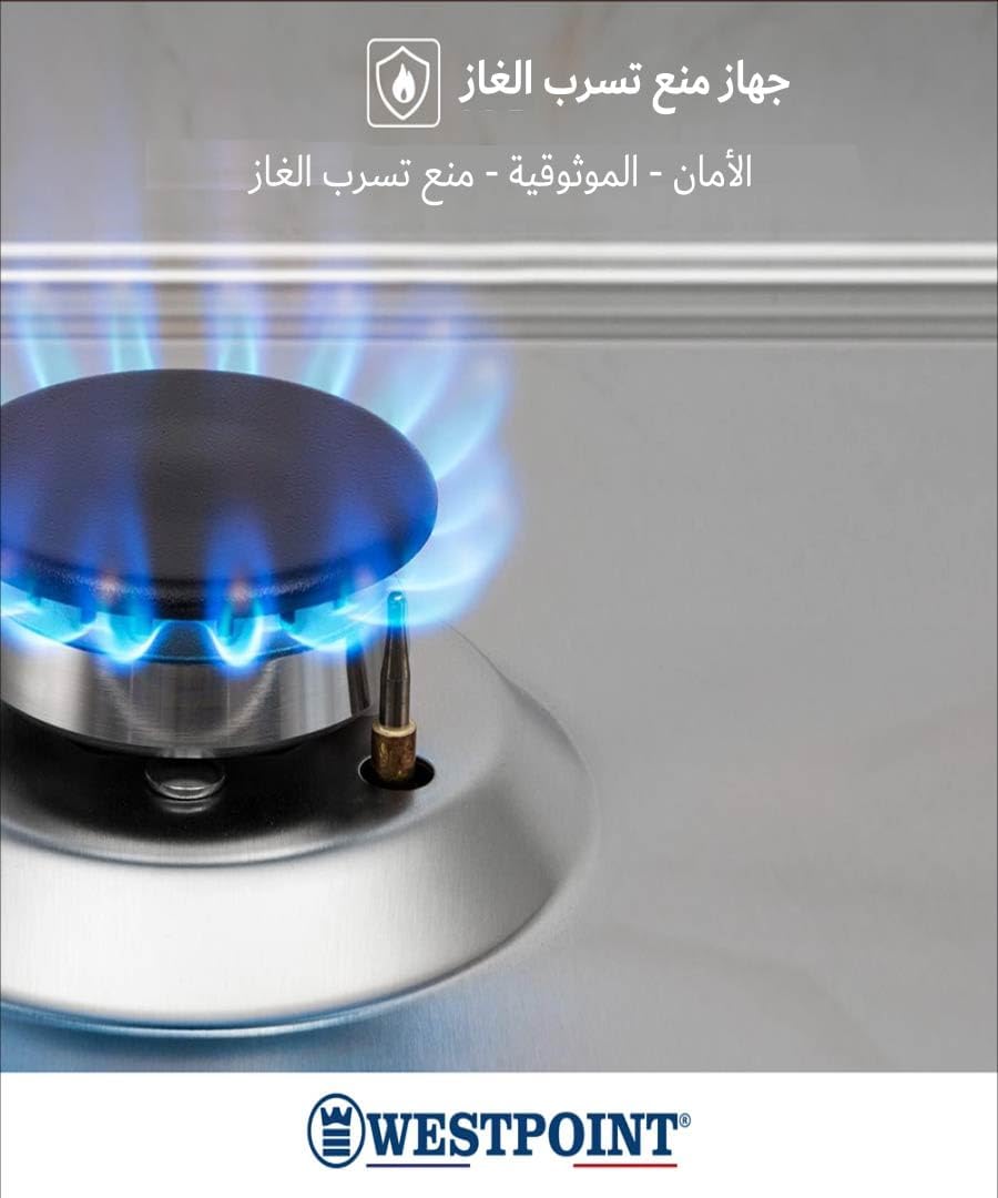 Westpoint 90X60 Cm 5 Burner Gas Cooker, WCLR-9650G0CIID